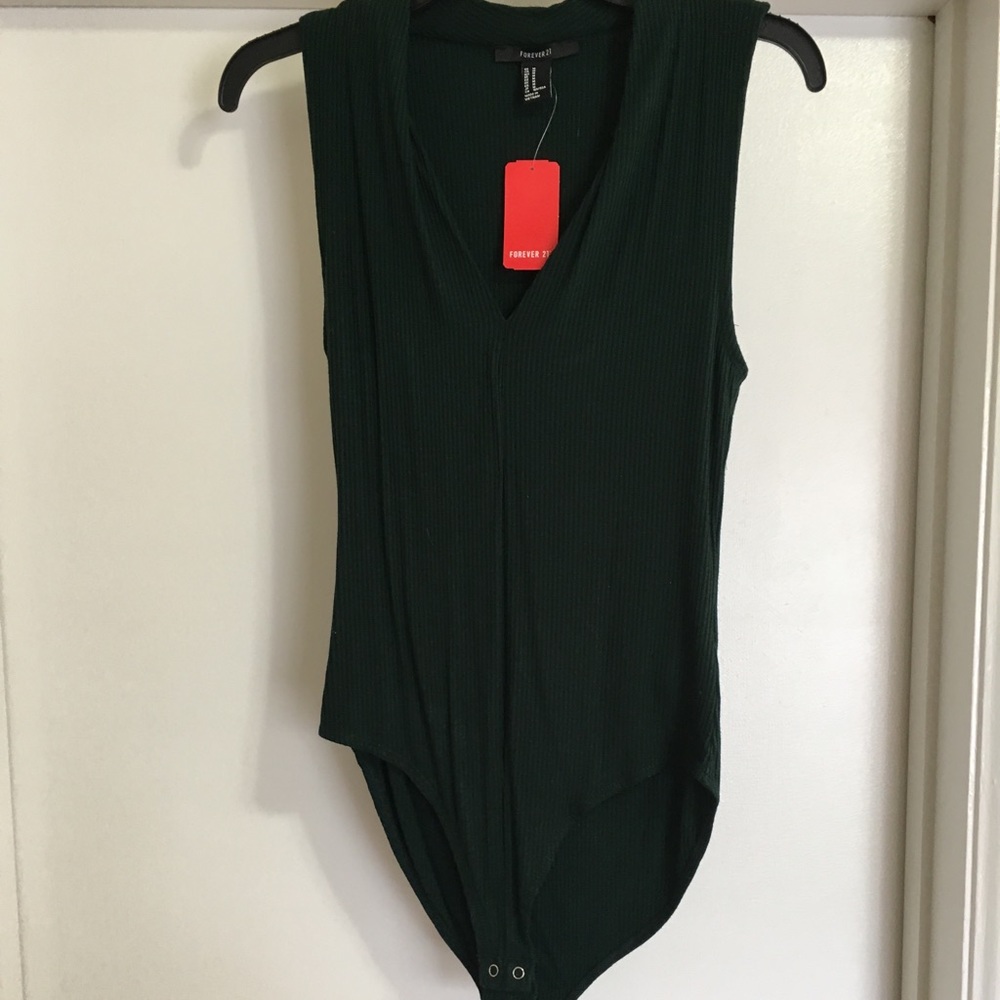 NWT Forever 21 Green Bodysuit